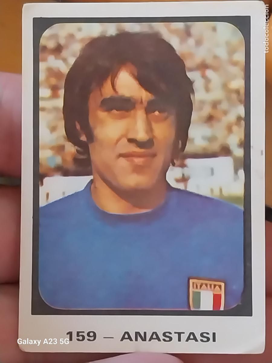 Cromos de f&uacute;tbol: ANASTASI RUIZ ROMERO CROMO ITALIA 159 ** CAMPEONATOS MUNDIALES MUNICH 74 NUNCA PEGADO