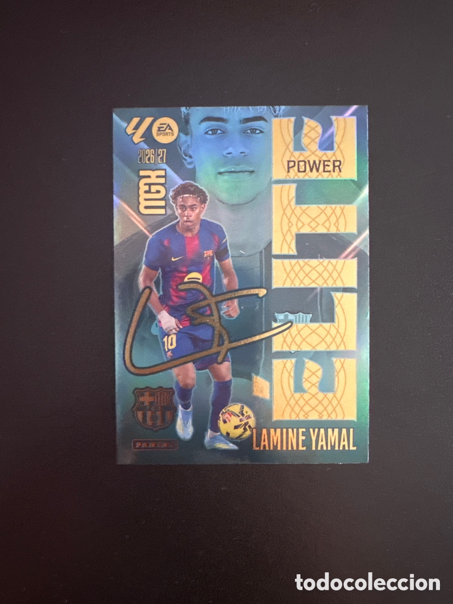 Cromos de f&uacute;tbol: LAMINE YAMAL ELITE POWER NUMERO 9P MEGACRACKS 2026 2027
