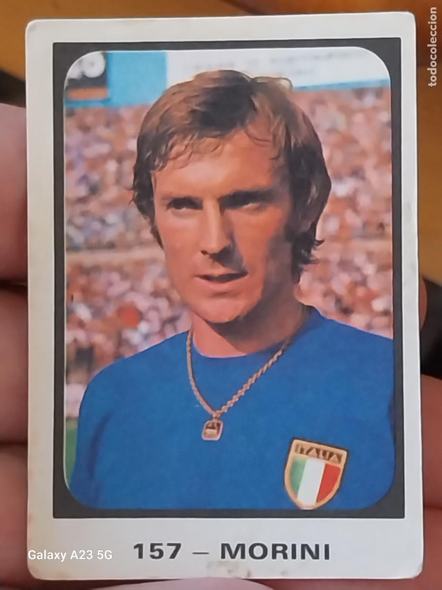 Cromos de f&uacute;tbol: MORINI RUIZ ROMERO CROMO ITALIA 157 ** CAMPEONATOS MUNDIALES MUNICH 74 NUNCA PEGADO