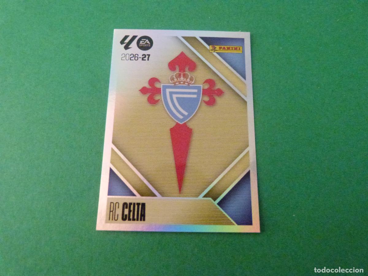 Cromos de f&uacute;tbol: CROMO FUTBOL ESCUDO CELTA DE VIGO SIN PEGAR N&ordm; 1 LIGA ESTE 2026-2027/26-27 PANINI