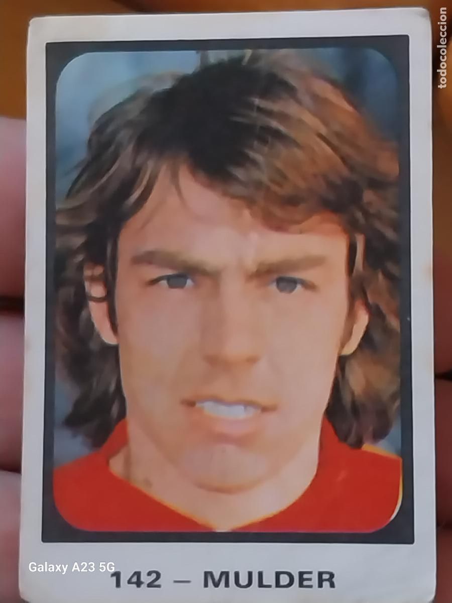 Cromos de f&uacute;tbol: MULDER RUIZ ROMERO CROMO HOLANDA 142 ** CAMPEONATOS MUNDIALES MUNICH 74 NUNCA PEGADO