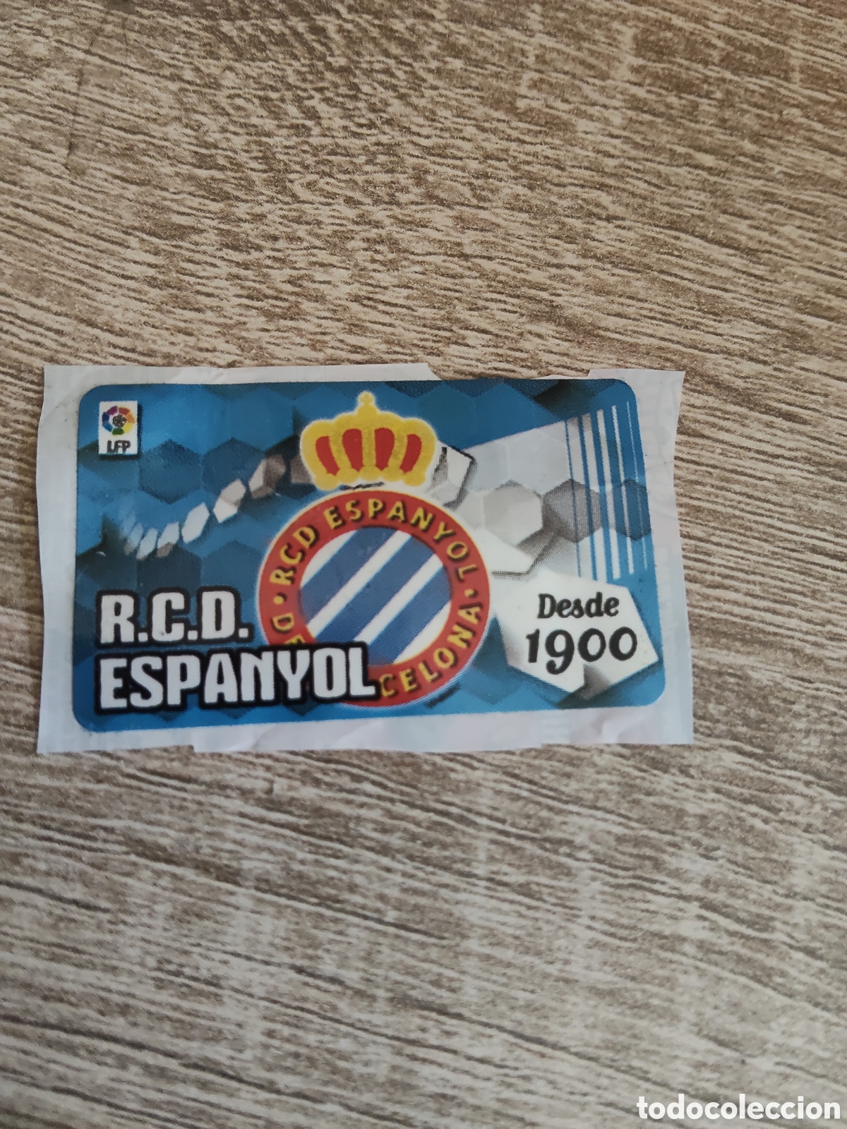 Cromos de f&uacute;tbol: Panini chicle liga 2013 2014 13 14 escudo Espanyol
