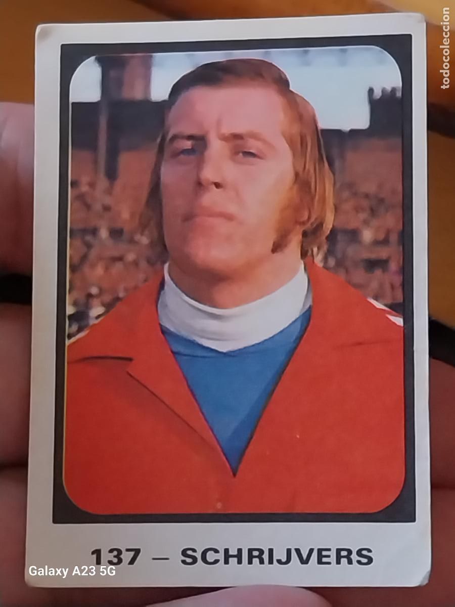 Cromos de f&uacute;tbol: SCHRIJVERS RUIZ ROMERO CROMO HOLANDA 137 ** CAMPEONATOS MUNDIALES MUNICH 74 NUNCA PEGADO