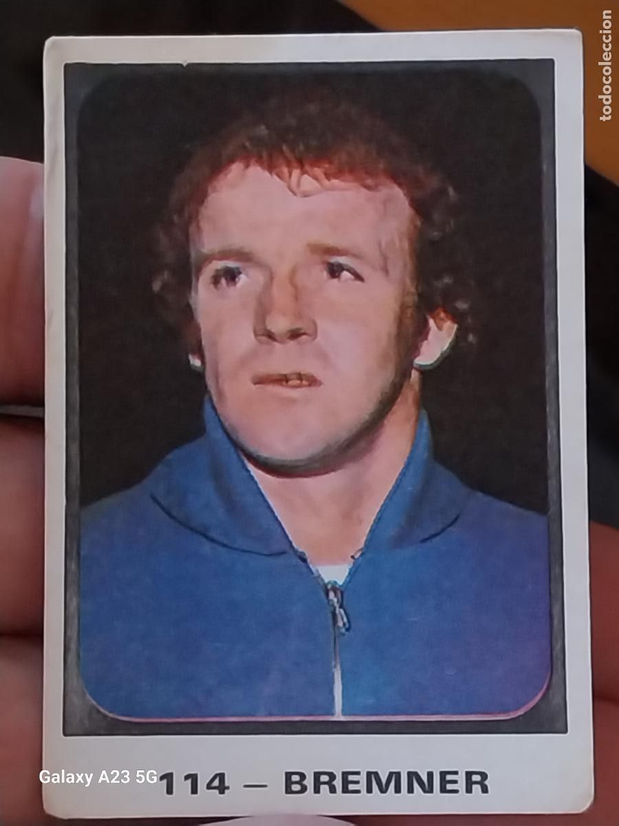 Cartes &agrave; collectionner de Football: BREMER RUIZ ROMERO CROMO ESCOCIA 114 ** CAMPEONATOS MUNDIALES MUNICH 74 NUNCA PEGADO