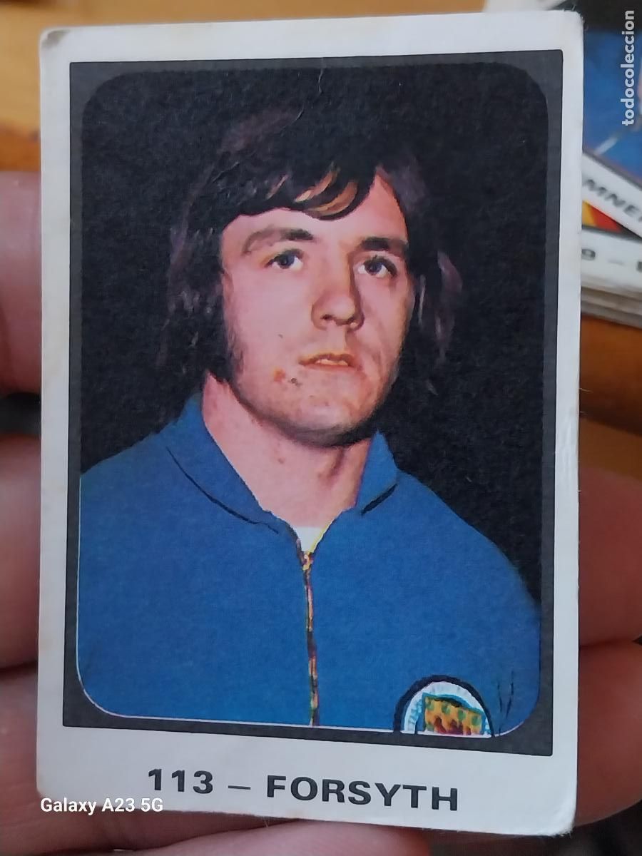 Cartes &agrave; collectionner de Football: FORSYTH RUIZ ROMERO CROMO ESCOCIA 113 ** CAMPEONATOS MUNDIALES MUNICH 74 NUNCA PEGADO