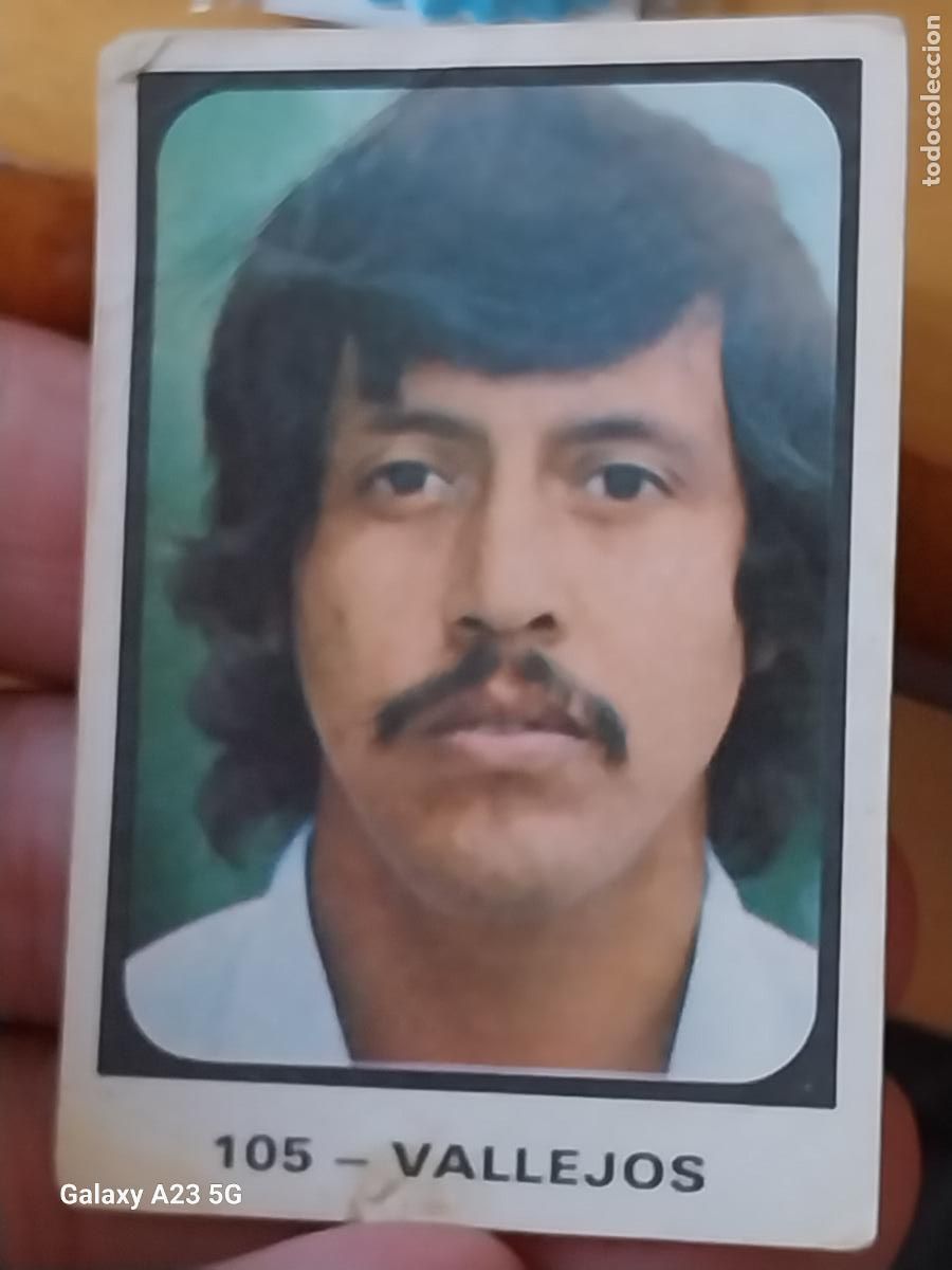 Figurine di Calcio: VALLEJOS RUIZ ROMERO CROMO CHILE 105 ** CAMPEONATOS MUNDIALES MUNICH 74 NUNCA PEGADO