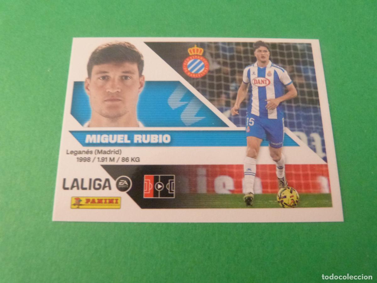 Cromos de f&uacute;tbol: CROMO FUTBOL MIGUEL RUBIO R.C.D.ESPA&Ntilde;OL-ESPANYOL SIN PEGAR N&ordm; 9 LIGA ESTE 2026-2027/26-27