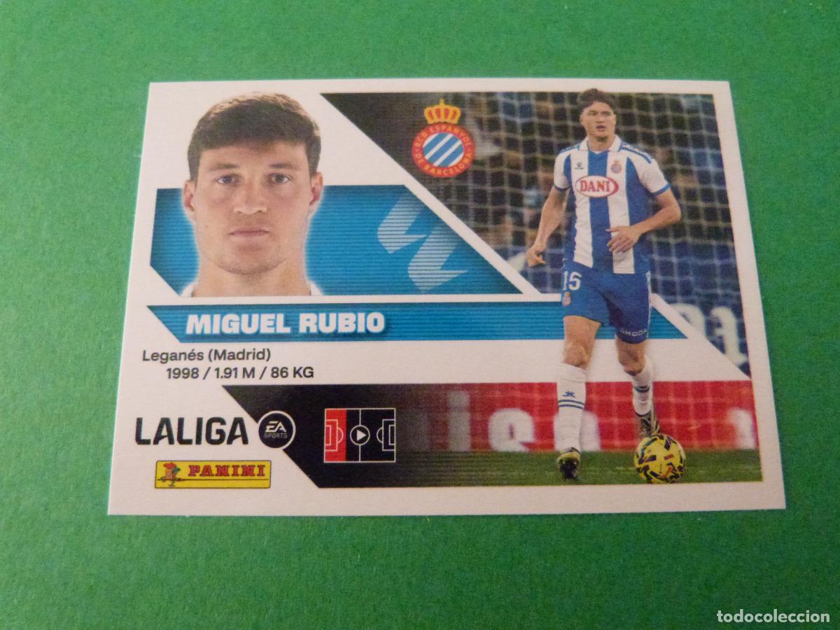 Cromos de f&uacute;tbol: CROMO FUTBOL MIGUEL RUBIO R.C.D.ESPA&Ntilde;OL-ESPANYOL SIN PEGAR N&ordm; 9 LIGA ESTE 2026-2027/26-27