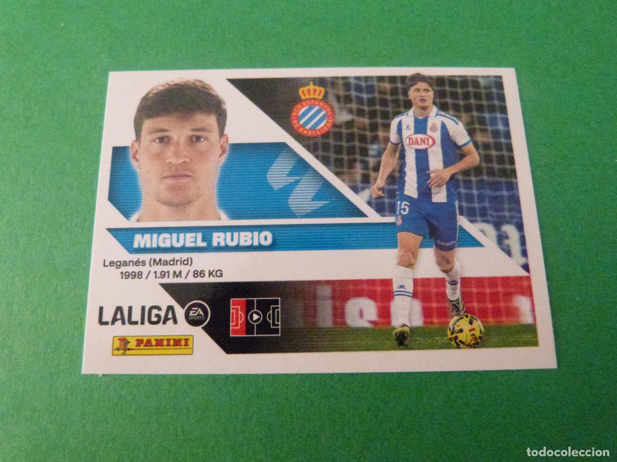 Cromos de f&uacute;tbol: CROMO FUTBOL MIGUEL RUBIO R.C.D.ESPA&Ntilde;OL-ESPANYOL SIN PEGAR N&ordm; 9 LIGA ESTE 2026-2027/26-27