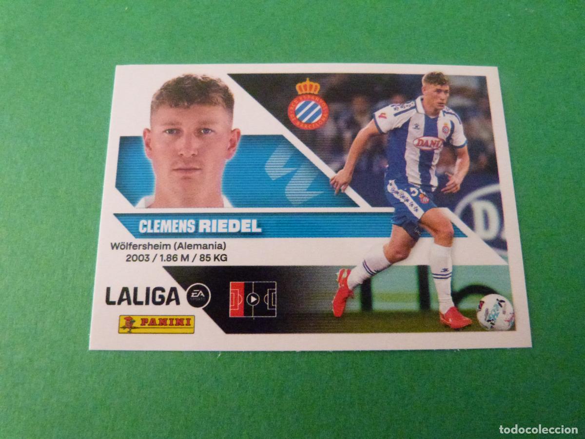 Cromos de f&uacute;tbol: CROMO FUTBOL RIEDEL R.C.D.ESPA&Ntilde;OL-ESPANYOL SIN PEGAR N&ordm; 7 LIGA ESTE 2026-2027/26-27