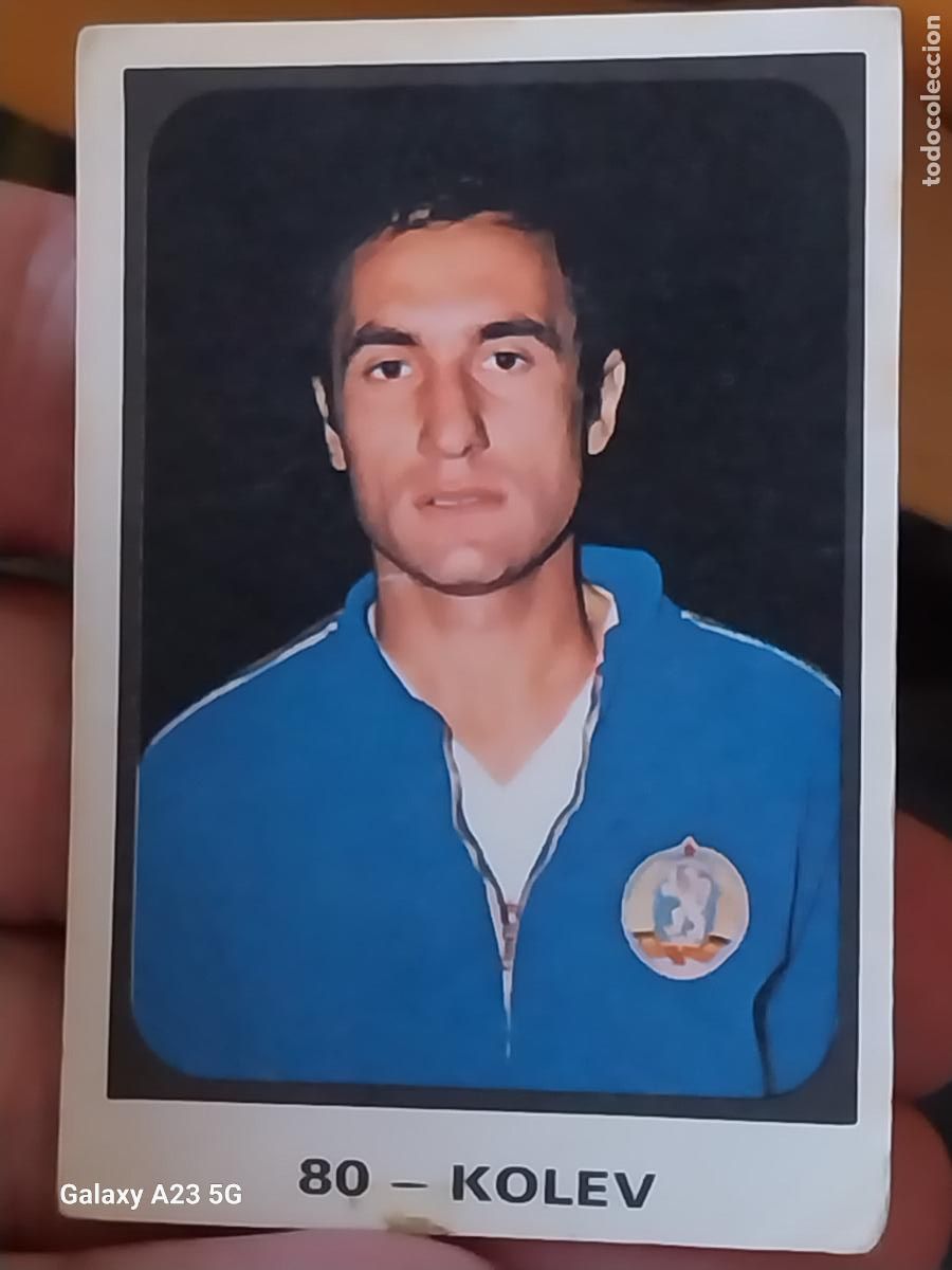 Football Stickers: KOLEV RUIZ ROMERO CROMO BULGARIA 80 ** CAMPEONATOS MUNDIALES MUNICH 74 NUNCA PEGADO