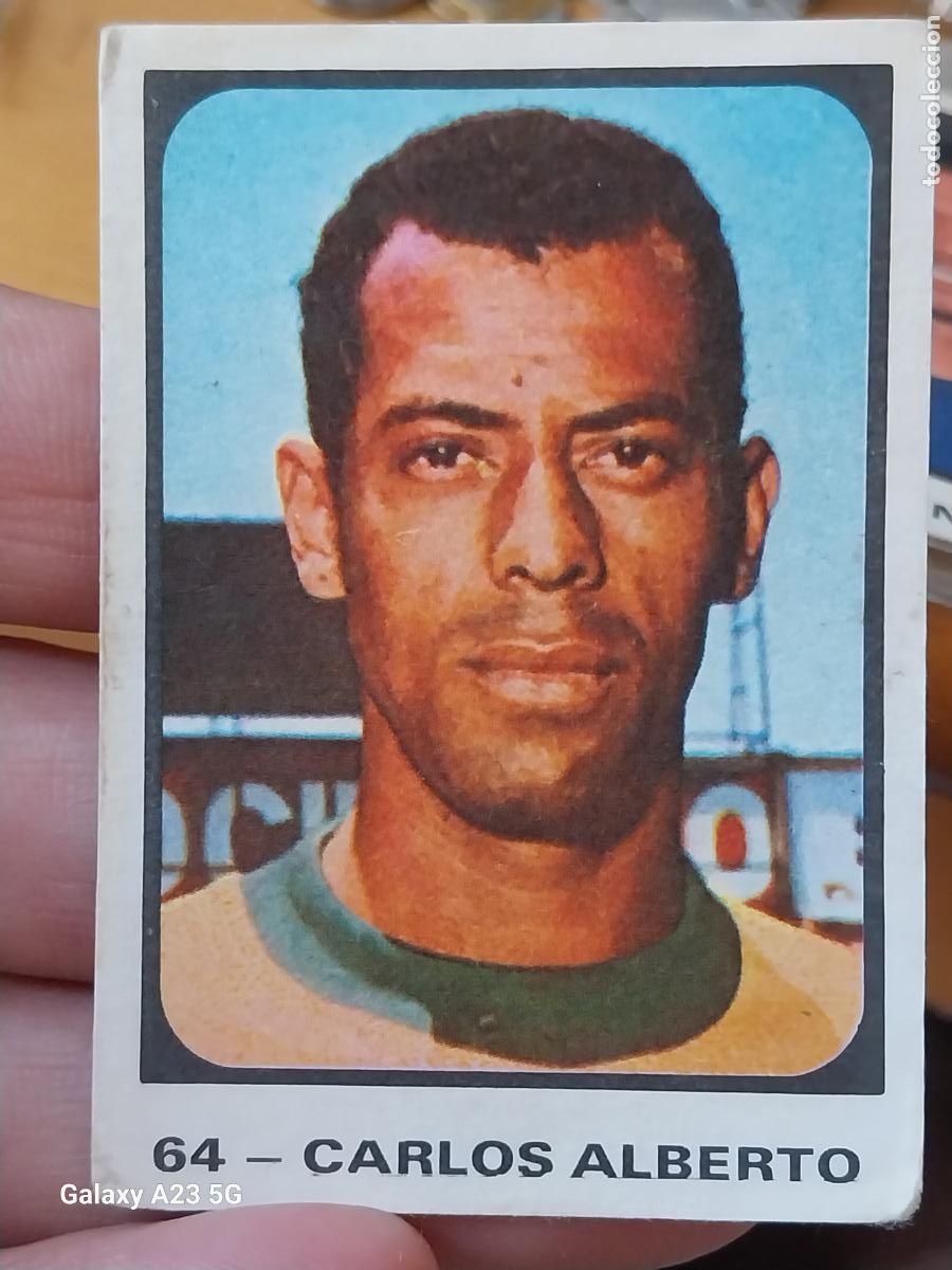 Football Stickers: CARLOS ALBERTO CROMO BRASIL 64 ** CAMPEONATOS MUNDIALES MUNICH 74 NUNCA PEGADO RUIZ ROMERO