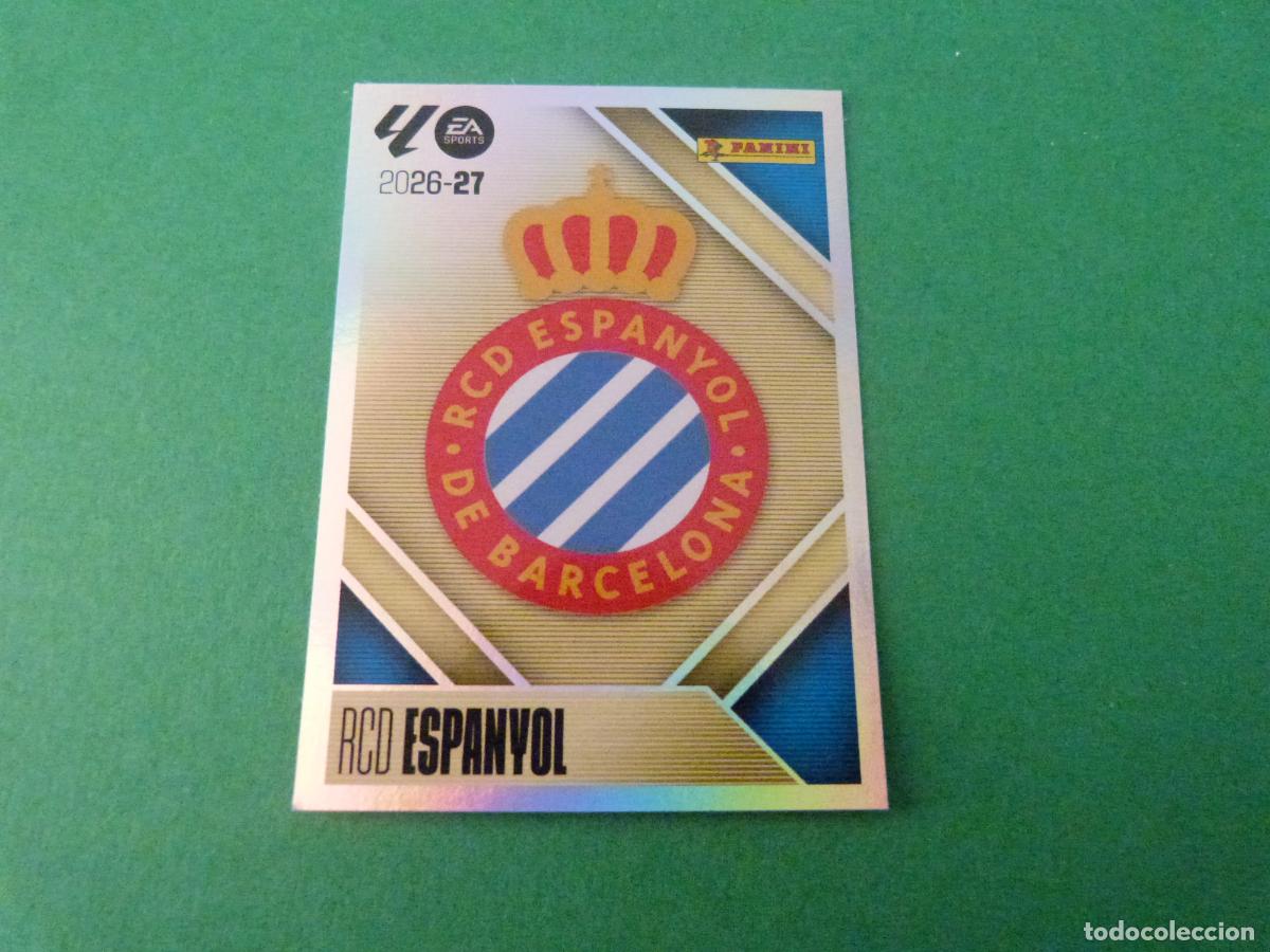 Football Stickers: CROMO FUTBOL ESCUDO R.C.D.ESPA&Ntilde;OL-ESPANYOL SIN PEGAR N&ordm; 1 LIGA ESTE 2026-2027/26-27