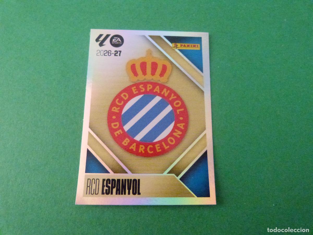 Football Stickers: CROMO FUTBOL ESCUDO R.C.D.ESPA&Ntilde;OL-ESPANYOL SIN PEGAR N&ordm; 1 LIGA ESTE 2026-2027/26-27
