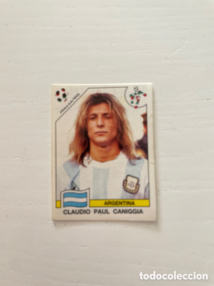 Football Stickers: ITALIA 90 cromo 129 CLAUDIO PAUL CANIGGIA sin pegar Panini