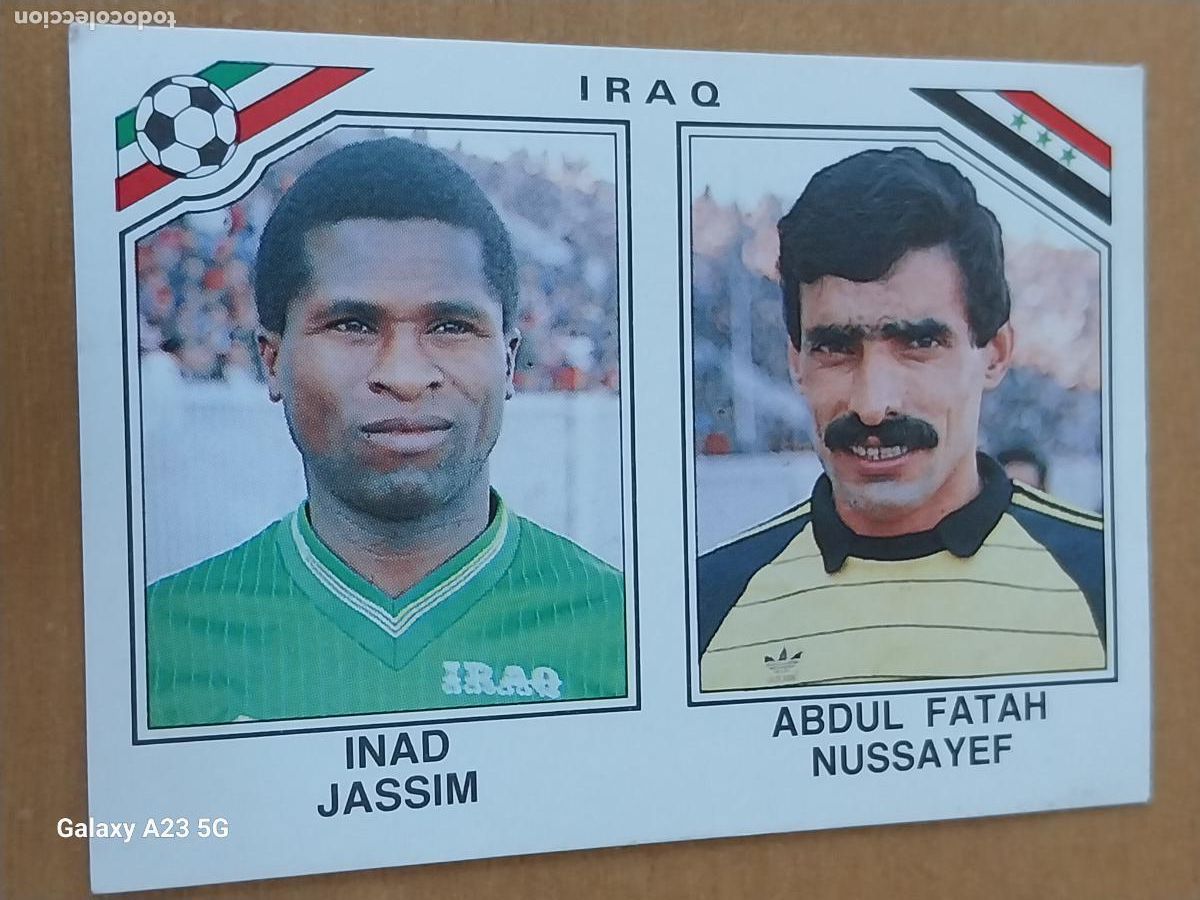 Football Stickers: MEXICO 86 PANINI CROMO 109 IRAQ SIN PEGAR NUNCA ORIGINAL