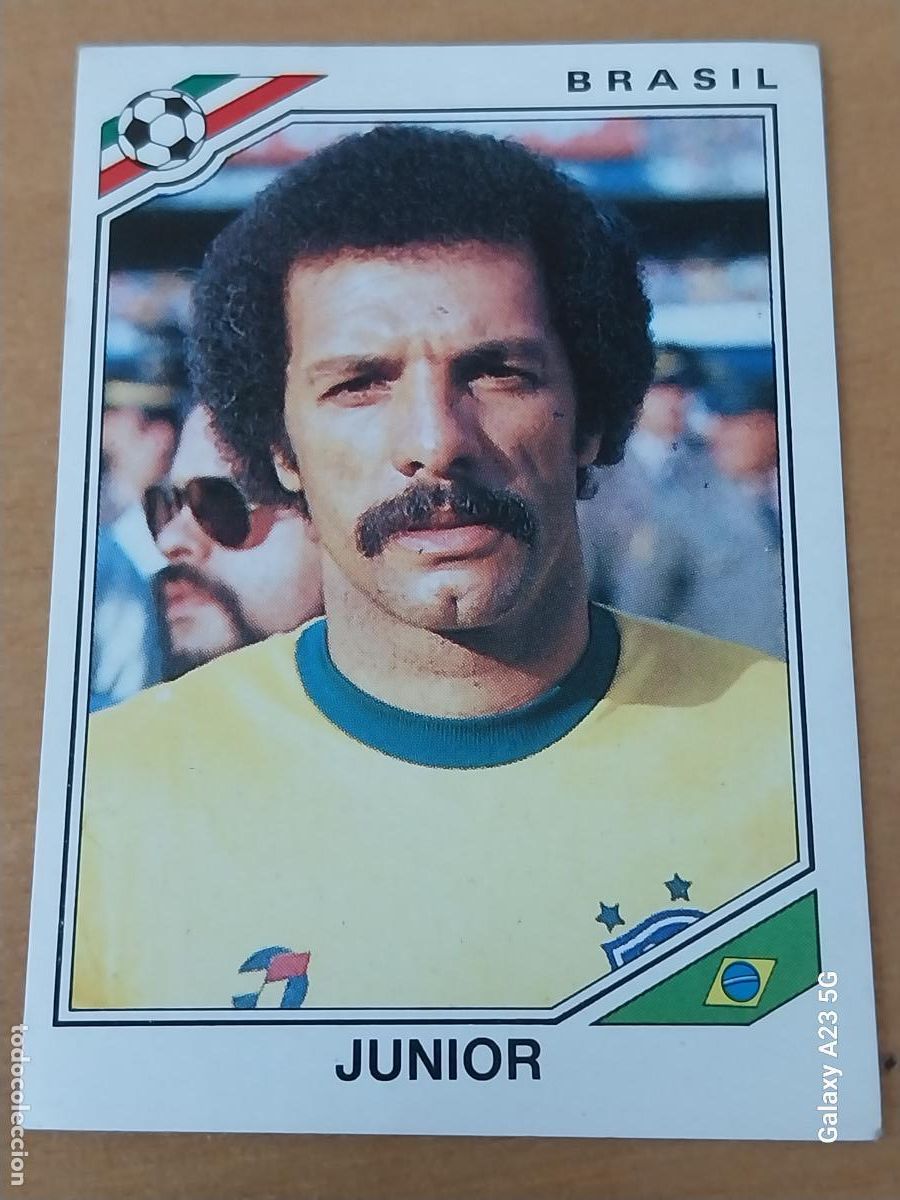 Fu&szlig;ball-Sticker: MEXICO 86 PANINI CROMO 246 BRASIL JUNIOR SIN PEGAR NUNCA ORIGINAL
