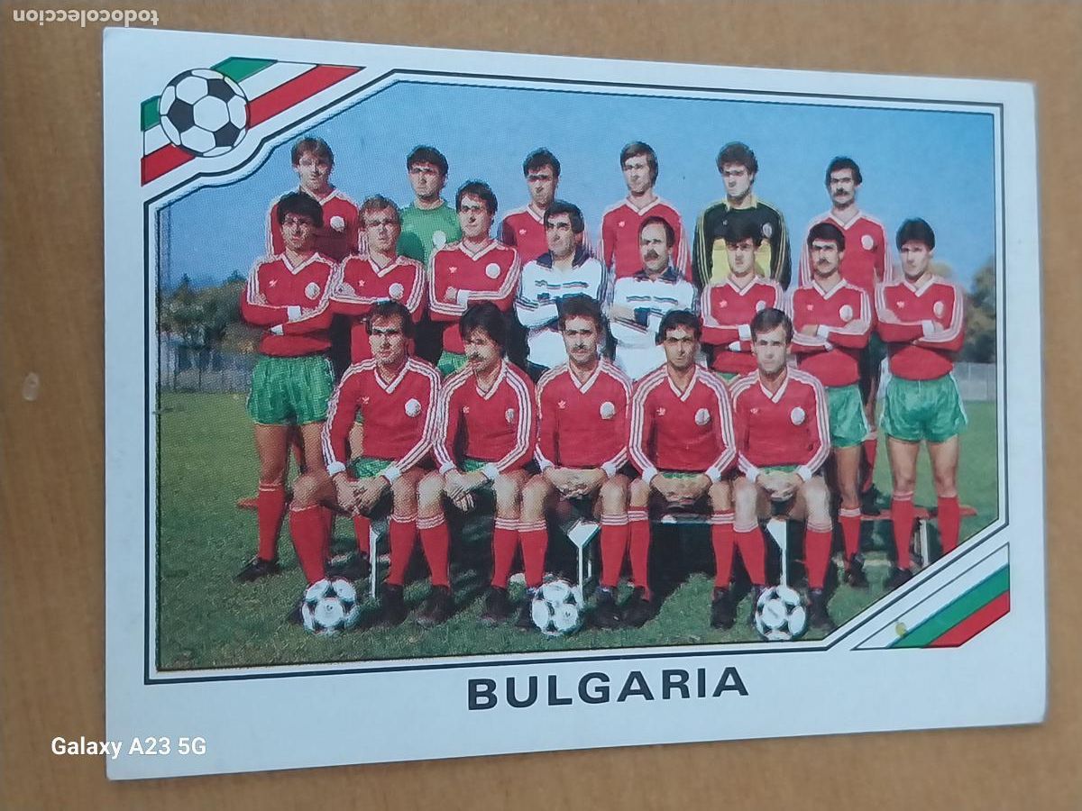 Cromos de Futebol: MEXICO 86 PANINI CROMO 55 BULGARIA ALINEACION SIN PEGAR NUNCA ORIGINAL