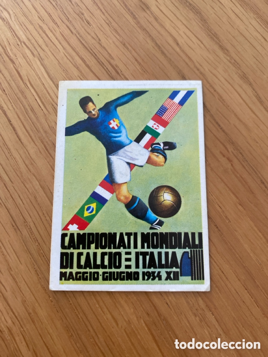 Cromos de f&uacute;tbol: Cromo panini Mexico 86 n&uacute;mero 5 Italia 1934 - Stickers album world cup 1986 mundial