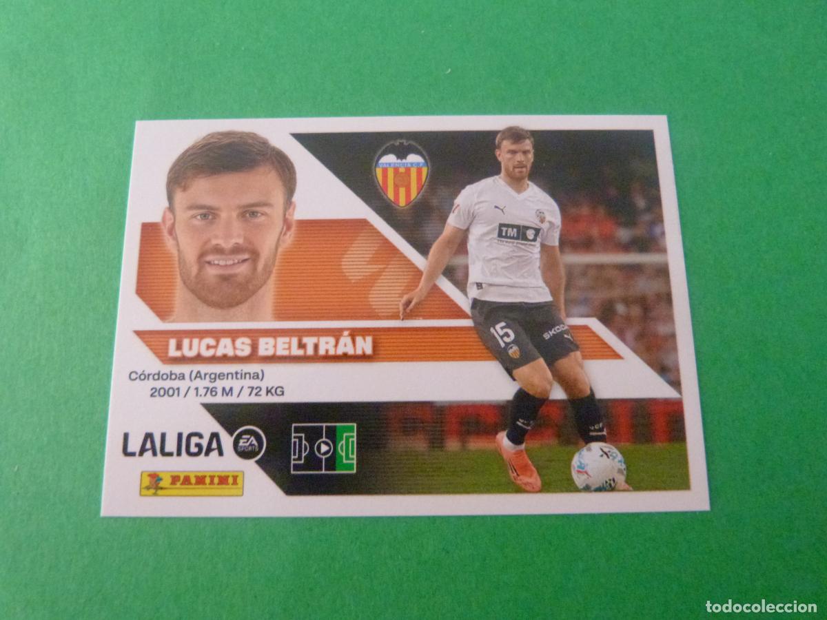 Cromos de f&uacute;tbol: CROMO FUTBOL LUCAS BELTRAN VALENCIA C.F. SIN PEGAR N&ordm; 20 B LIGA ESTE 2026-2027/26-27