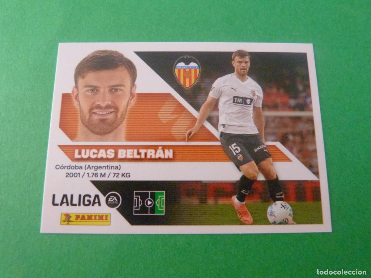 Cromos de f&uacute;tbol: CROMO FUTBOL LUCAS BELTRAN VALENCIA C.F. SIN PEGAR N&ordm; 20 B LIGA ESTE 2026-2027/26-27