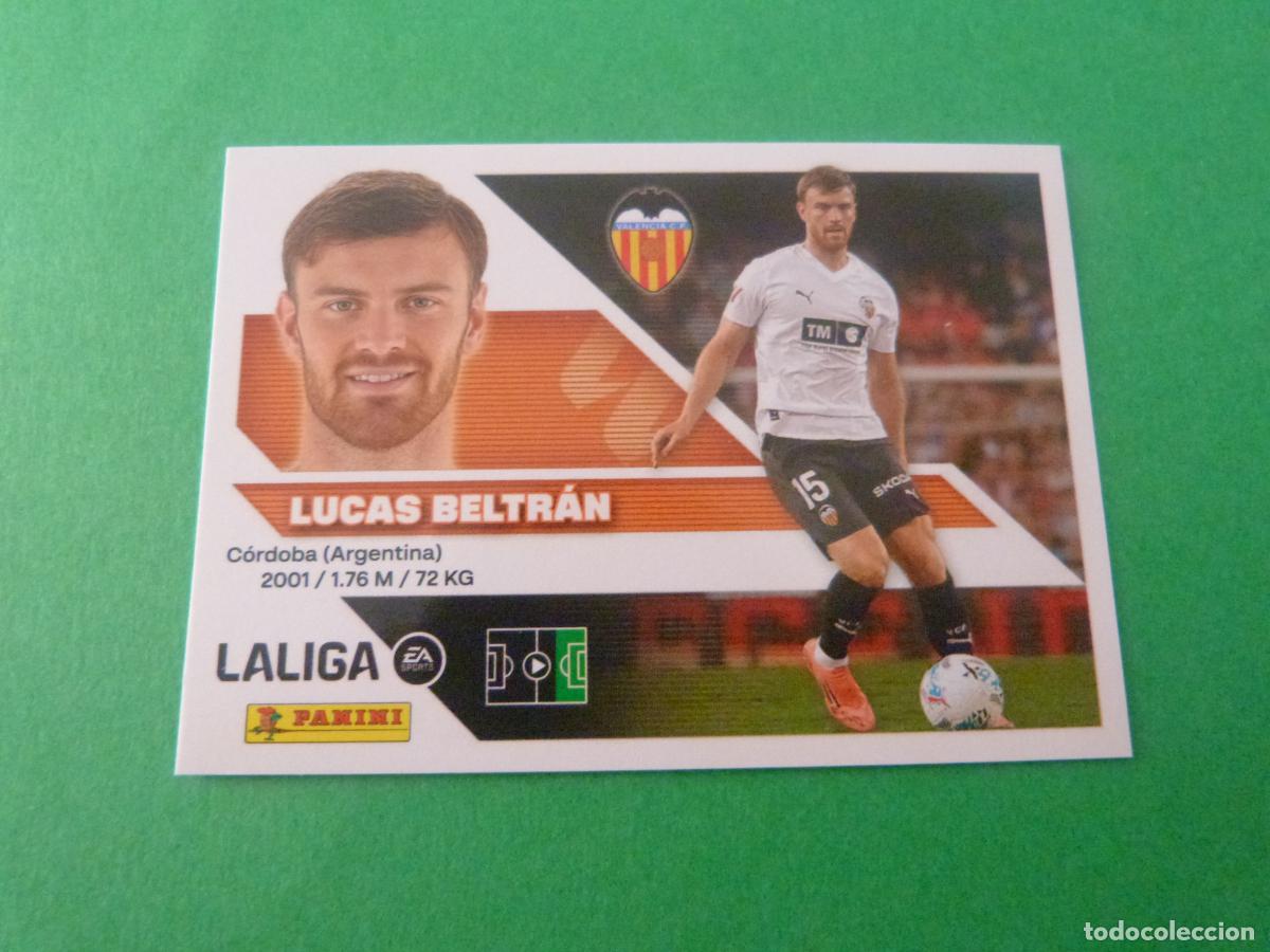 Cromos de f&uacute;tbol: CROMO FUTBOL LUCAS BELTRAN VALENCIA C.F. SIN PEGAR N&ordm; 20 B LIGA ESTE 2026-2027/26-27
