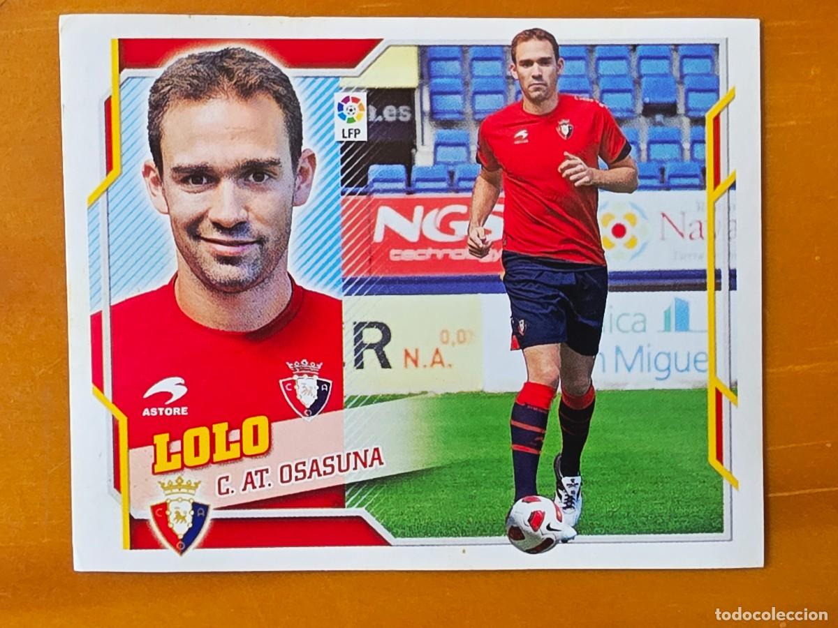 Cromos de f&uacute;tbol: 7 B Lolo, CA Osasuna, Coloca, Panini Ediciones Liga Este 2010 2011 10 11