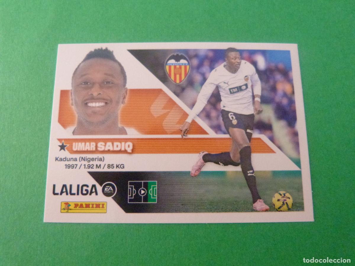 Cromos de f&uacute;tbol: CROMO FUTBOL SADIQ VALENCIA C.F. SIN PEGAR N&ordm; 20 A LIGA ESTE 2026-2027/26-27