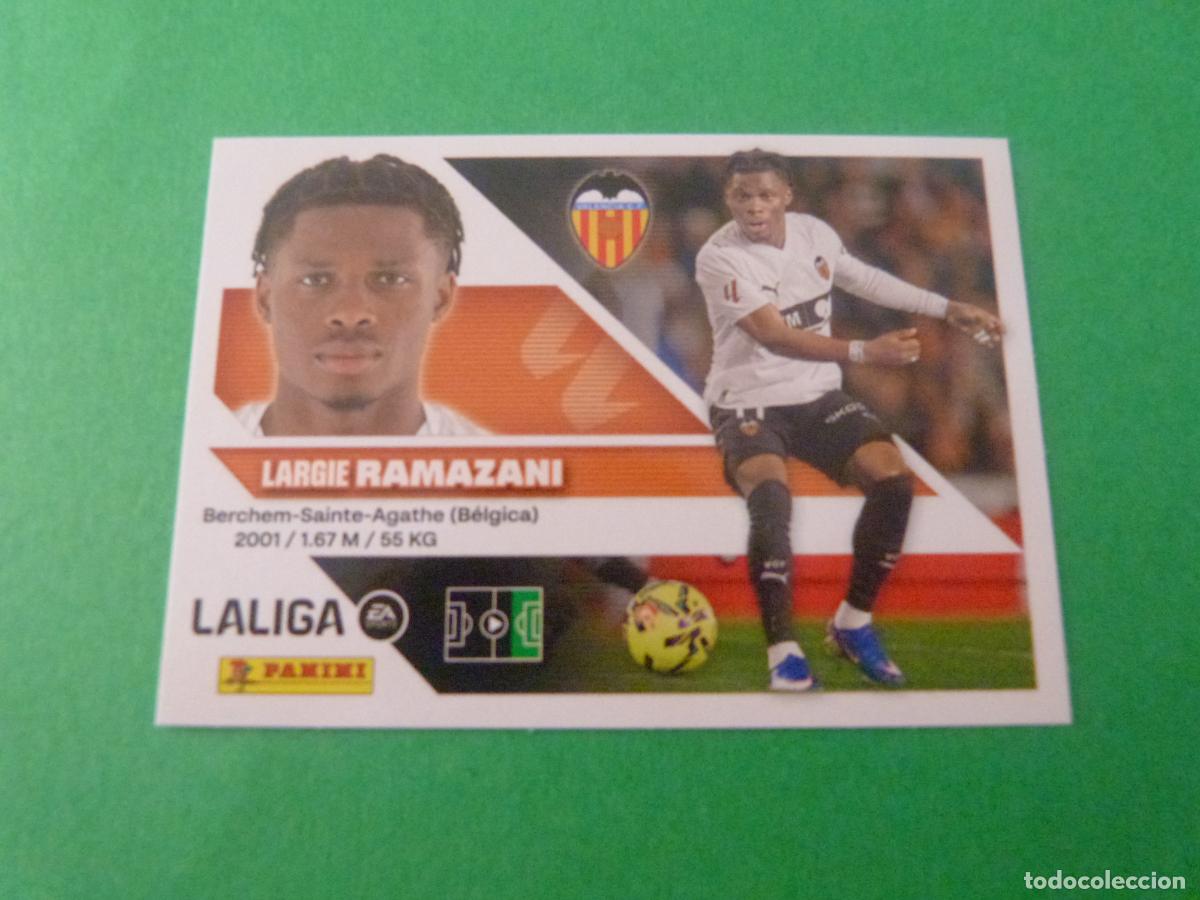 Cromos de f&uacute;tbol: CROMO FUTBOL RAMAZANI VALENCIA C.F. SIN PEGAR N&ordm; 19 LIGA ESTE 2026-2027/26-27