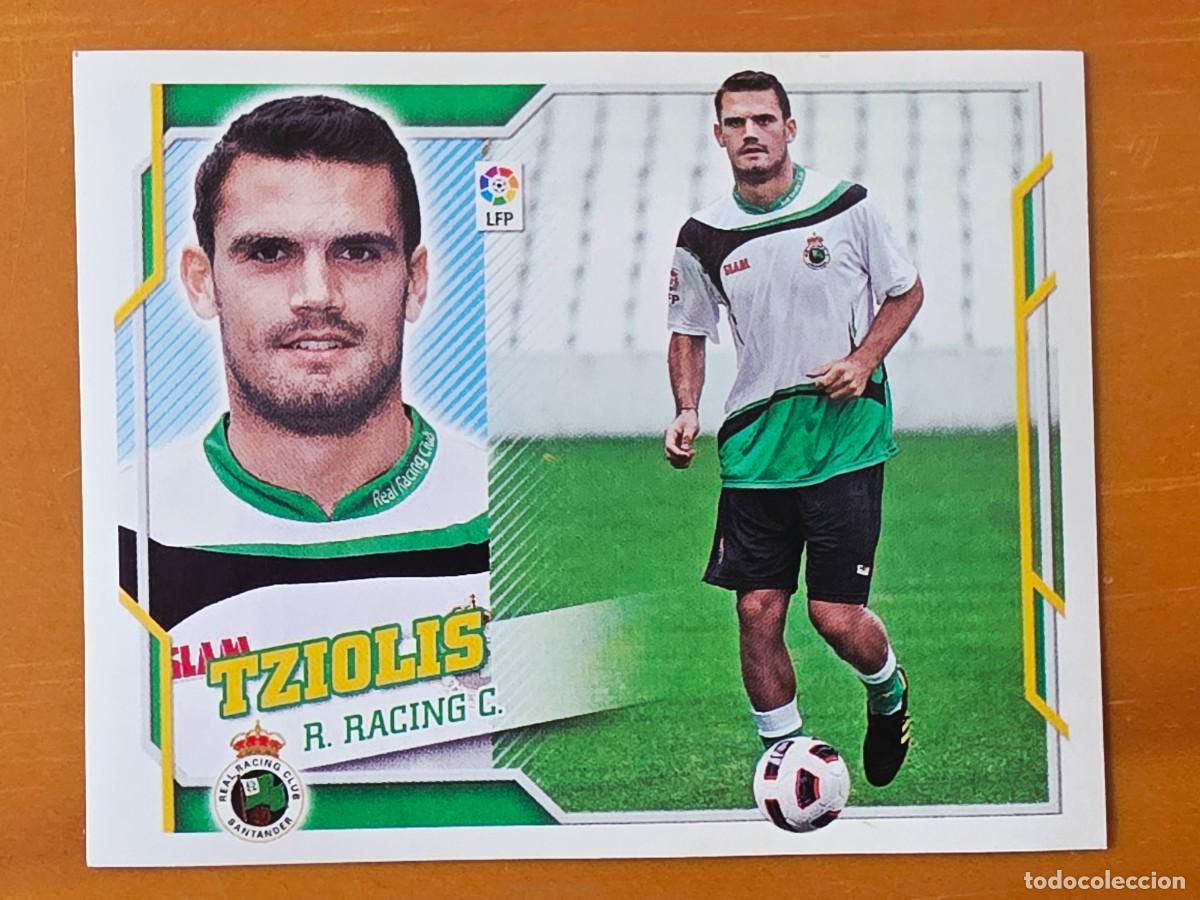 Fu&szlig;ball-Sticker: 9 B Alexandros Tziolis, Racing de Santander, Coloca, Panini Ediciones Liga Este 2010 2011 10 11