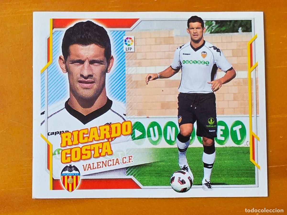 Football Stickers: 6 B Ricardo Costa, Valencia CF, Coloca, Panini Ediciones Liga Este 2010 2011 10 11