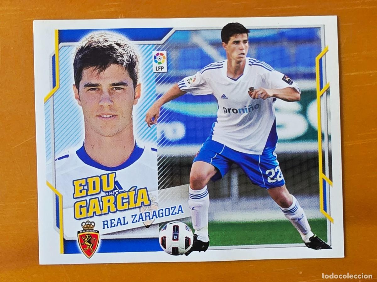 Cromos de f&uacute;tbol: 11 B Edu Garc&iacute;a, Real Zaragoza, Coloca, Panini Ediciones Liga Este 2010 2011 10 11
