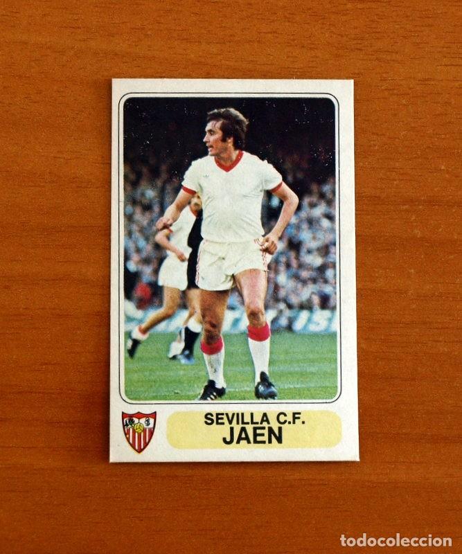 Figurine di Calcio: Sevilla - Jaen - Editorial Pacosa 2 - 1977-1978, 77-78 - F&uacute;tbol en acci&oacute;n - Nunca Pegado