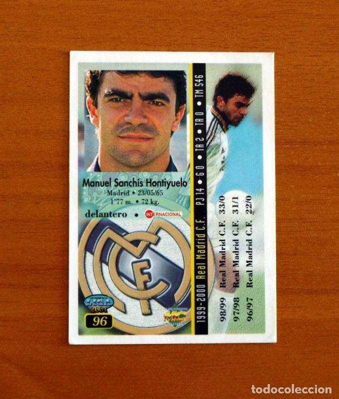 Cromos de f&uacute;tbol: Real Madrid - N&ordm; 96, Sanchis - Las Fichas de la Liga Mundicromo 2000-2001, 00-01