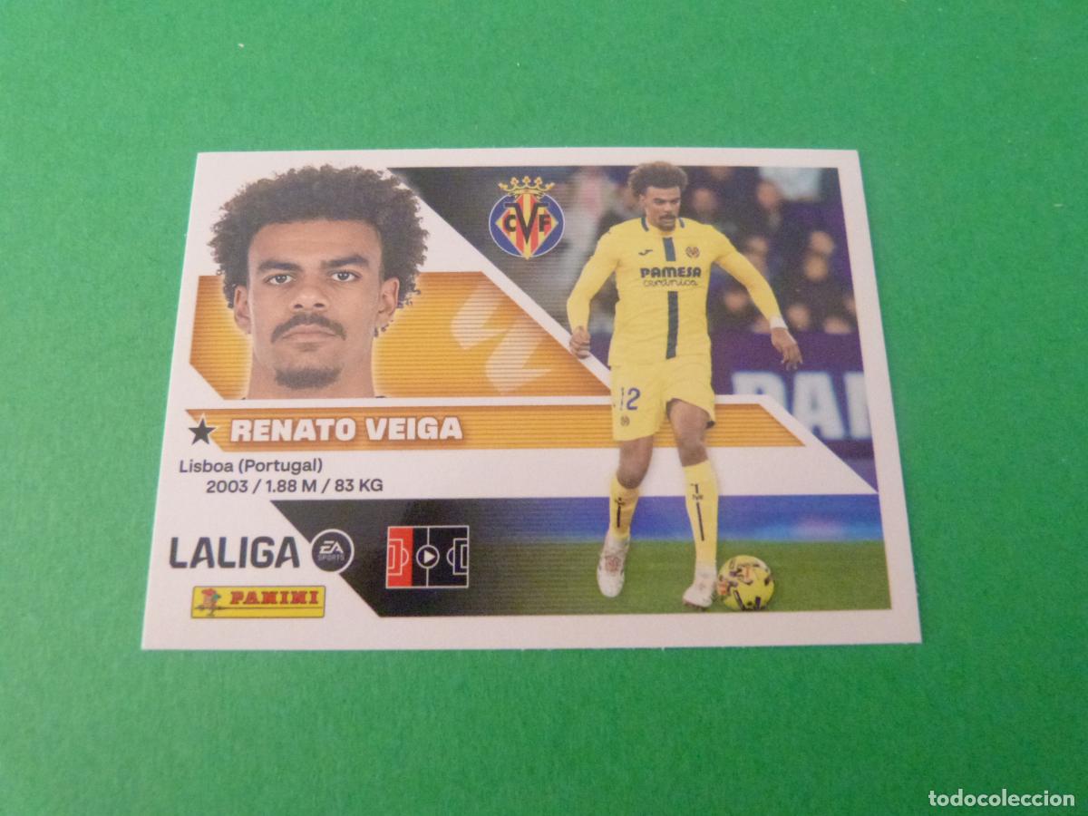 Cromos de f&uacute;tbol: CROMO FUTBOL RENATO VEIGA VILLARREAL C.F. SIN PEGAR N&ordm; 9 LIGA ESTE 2026-2027/26-27