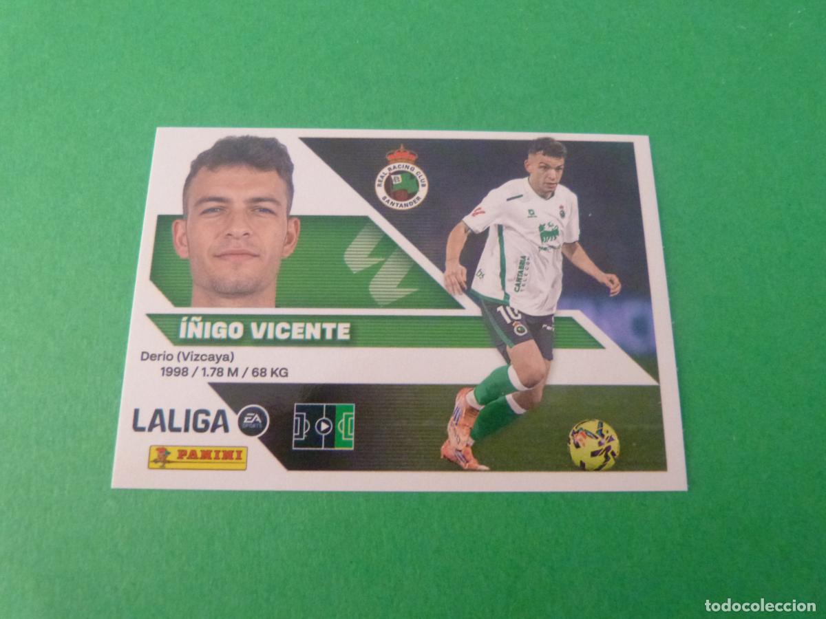 Cromos de f&uacute;tbol: CROMO FUTBOL I&Ntilde;IGO VICENTE RACING DE SANTANDER SIN PEGAR N&ordm; 18 LIGA ESTE 2026-2027/26-27