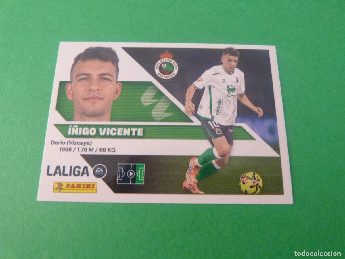 Cromos de f&uacute;tbol: CROMO FUTBOL I&Ntilde;IGO VICENTE RACING DE SANTANDER SIN PEGAR N&ordm; 18 LIGA ESTE 2026-2027/26-27