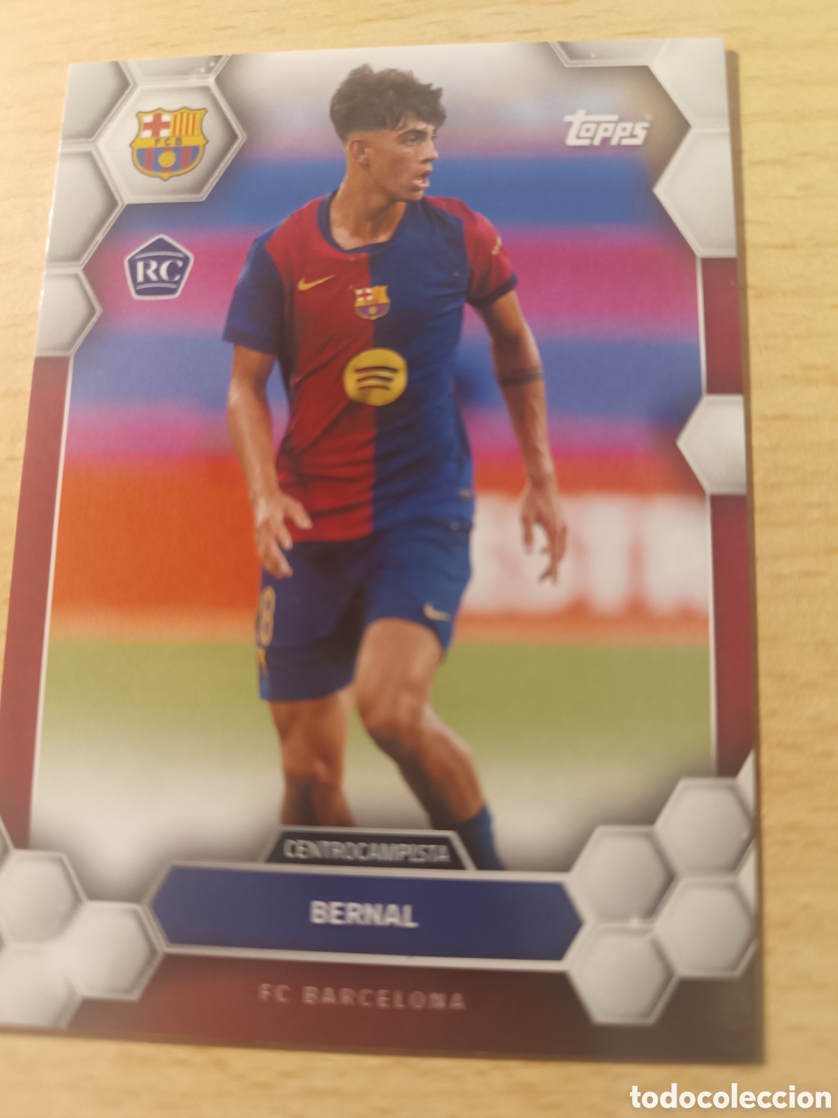 Cromos de f&uacute;tbol: 13 MARC BERNAL RC FC BARCELONA FAN SET 2024 2025 TOPPS ROOKIE 24 25