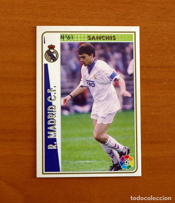 Cromos de f&uacute;tbol: Real Madrid -N&ordm; 61 Sanchis -Mundicromo Las Fichas de la Liga 1994-1995-94-95