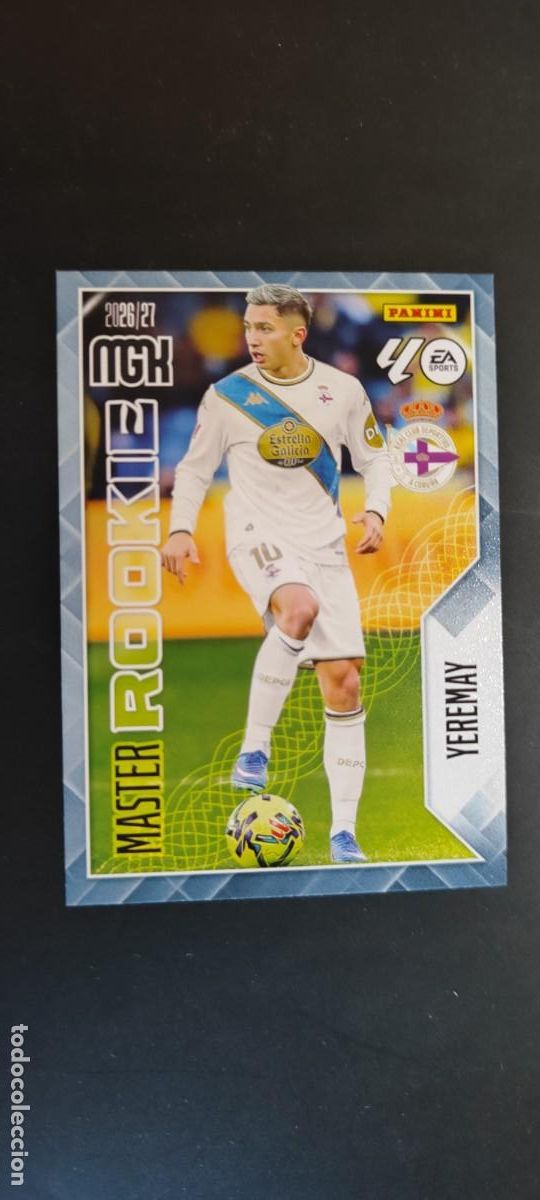 Cromos de f&uacute;tbol: MEGACRACKS 2026/27 CARD MASTER ROOKIE YEREMAY DEPORTIVO CORU&Ntilde;A # 423 PANINI