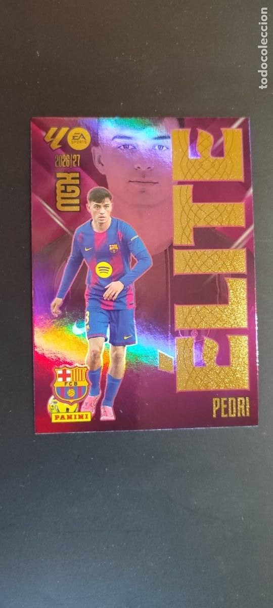 Cromos de f&uacute;tbol: MEGACRACKS 2026/27 CARD ELITE PEDRI FC BARCELONA # 15 PANINI
