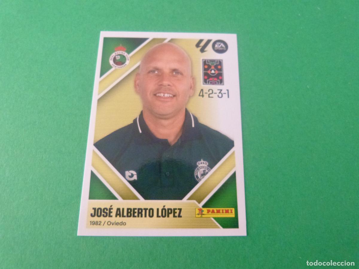 Cromos de f&uacute;tbol: CROMO FUTBOL JOSE ALBERTO LOPEZ RACING DE SANTANDER SIN PEGAR N&ordm; 2 LIGA ESTE 2026-2027/26-27