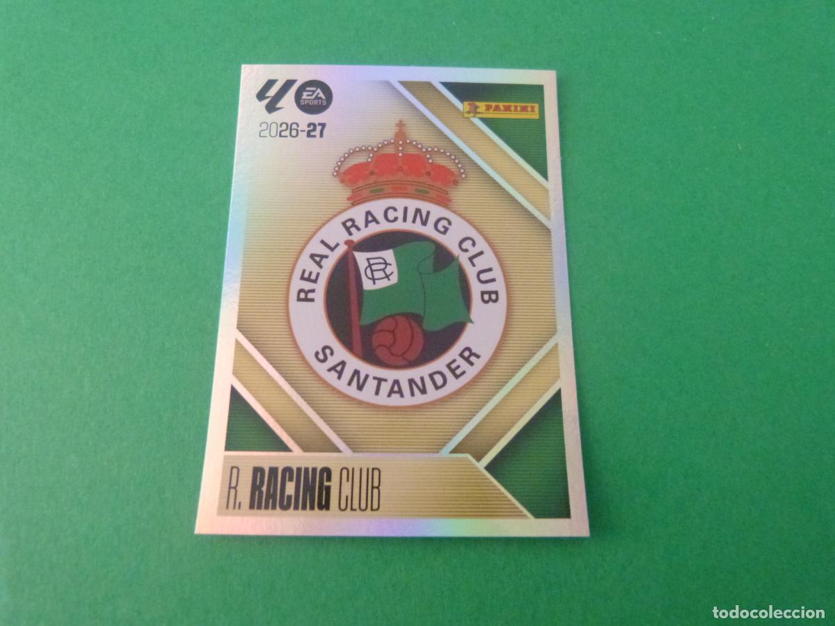Cromos de f&uacute;tbol: CROMO FUTBOL ESCUDO RACING DE SANTANDER SIN PEGAR N&ordm; 1 LIGA ESTE 2026-2027/26-27