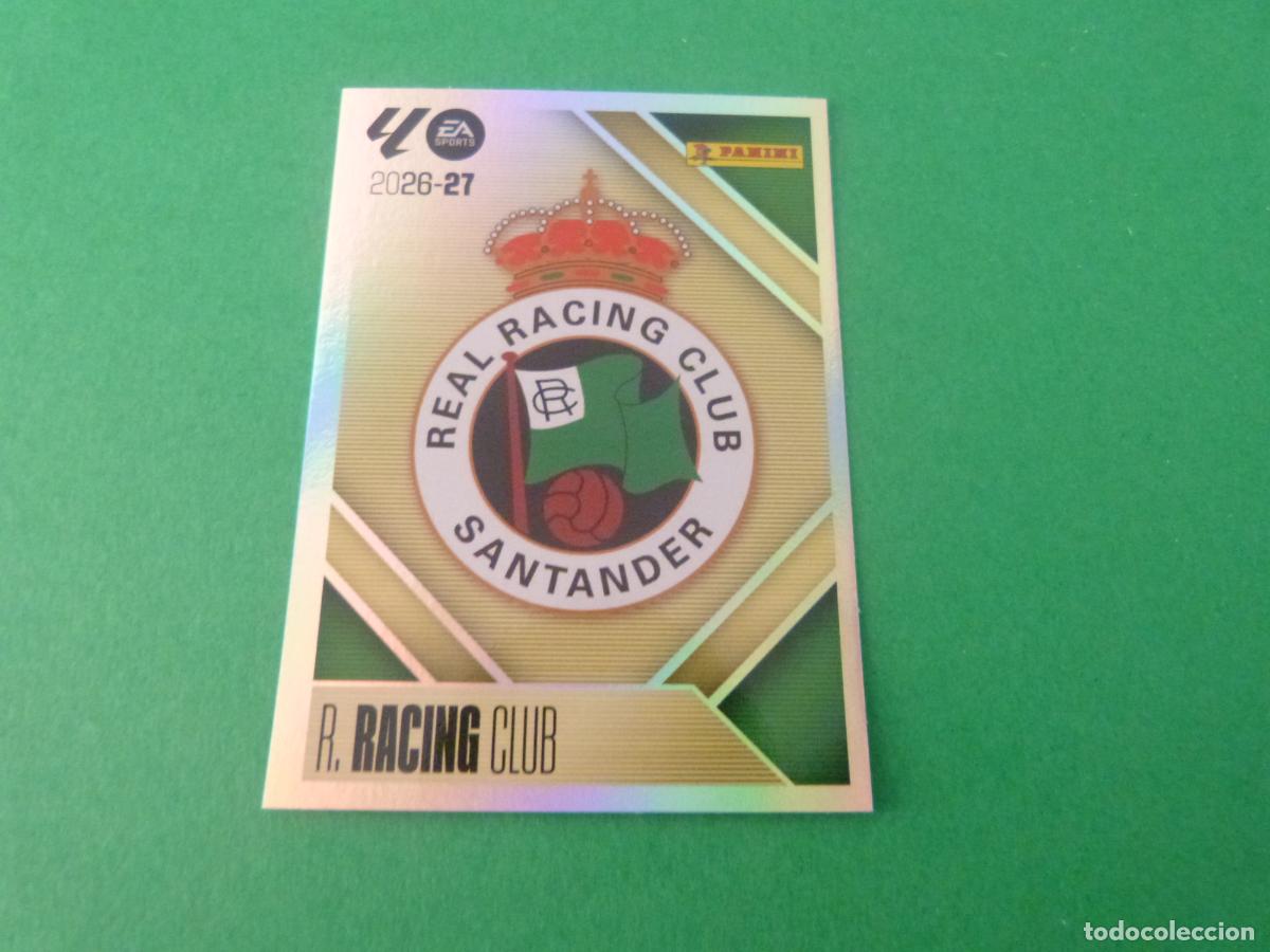 Cromos de f&uacute;tbol: CROMO FUTBOL ESCUDO RACING DE SANTANDER SIN PEGAR N&ordm; 1 LIGA ESTE 2026-2027/26-27