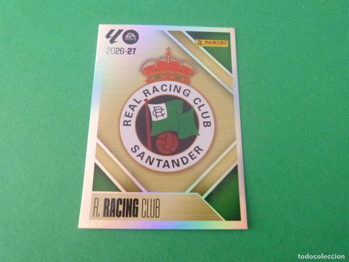 Cromos de f&uacute;tbol: CROMO FUTBOL ESCUDO RACING DE SANTANDER SIN PEGAR N&ordm; 1 LIGA ESTE 2026-2027/26-27