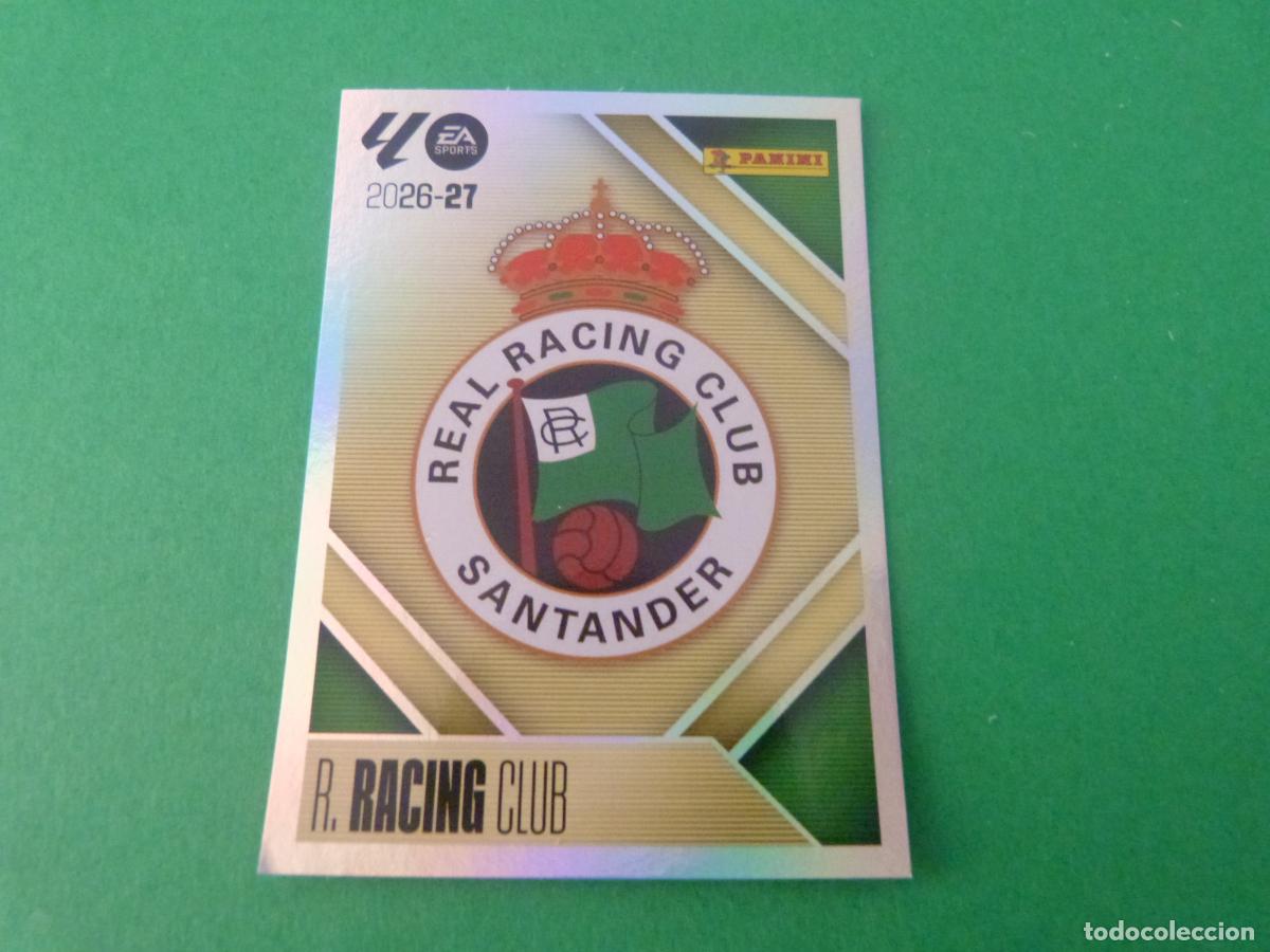 Cromos de f&uacute;tbol: CROMO FUTBOL ESCUDO RACING DE SANTANDER SIN PEGAR N&ordm; 1 LIGA ESTE 2026-2027/26-27
