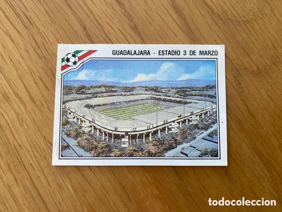 Cromos de f&uacute;tbol: Cromo panini mundial Mexico 86 n&uacute;mero 21 Estadio 3 de Marzo - Sticker album world cup 1986