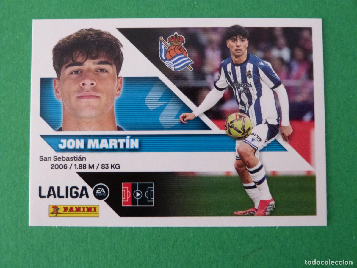 Cromos de f&uacute;tbol: CROMO FUTBOL JON MARTIN REAL SOCIEDAD SIN PEGAR N&ordm; 7 LIGA ESTE 2026-2027/26-27