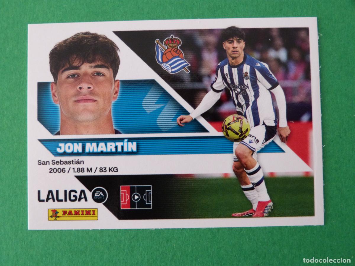 Cromos de f&uacute;tbol: CROMO FUTBOL JON MARTIN REAL SOCIEDAD SIN PEGAR N&ordm; 7 LIGA ESTE 2026-2027/26-27