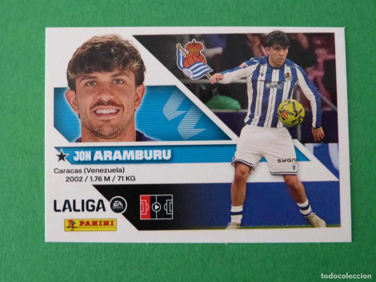 Cromos de f&uacute;tbol: CROMO FUTBOL ARAMBURU REAL SOCIEDAD SIN PEGAR N&ordm; 5 LIGA ESTE 2026-2027/26-27